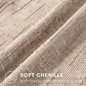 Modern Textured Chenille Decorative Cushion Cover