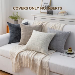 Textured Chenille Decorative Cushion Cover