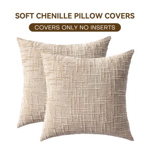 Modern Textured Chenille Decorative Cushion Cover