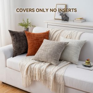 Textured Chenille Decorative Cushion Cover