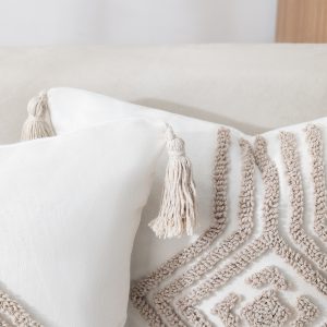 Boho Tasseled Geometric Decorative Cushion Cover