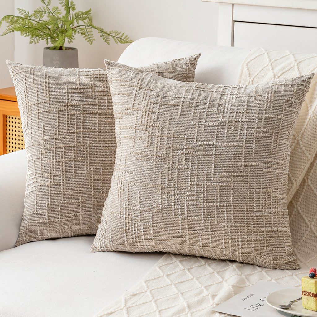 Modern Textured Chenille Decorative Cushion Cover