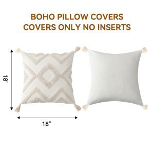 Boho Tufted Geometric Decorative Cushion Cover